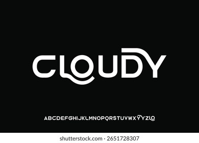 Display alphabet font vector design suitable for headline, poster, logo, magazine and many more