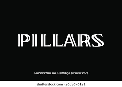 Display alphabet font vector design suitable for headline, poster, logo, magazine and many more