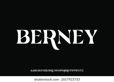 Diseño de Vector de fuente de alfabeto de visualización adecuado para titular, cartel, logotipo, revista y muchos más