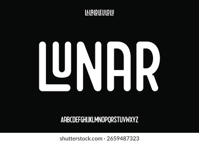 Diseño de Vector de fuente de alfabeto de visualización adecuado para titular, cartel, logotipo, revista y muchos más