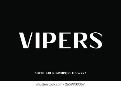 Display alphabet font vector design suitable for headline, poster, logo, magazine and many more