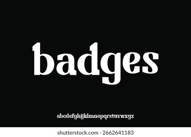 Display alphabet font vector design suitable for headline, poster, logo, magazine and many more