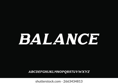 Exibir alfabeto fonte vetor design adequado para título, cartaz, logotipo, revista e muitos mais