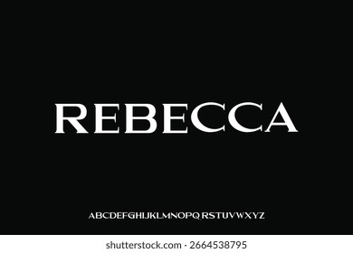 Diseño de Vector de fuente de alfabeto de visualización adecuado para titular, cartel, logotipo, revista y muchos más