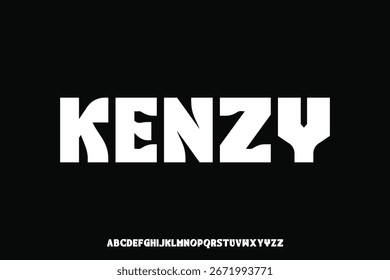 Display alphabet font vector design suitable for headline, poster, logo, magazine and many more