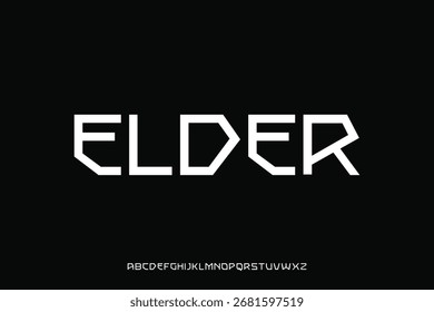 Display alphabet font vector design suitable for headline, poster, logo, magazine and many more