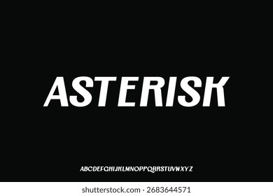 Diseño de Vector de fuente de alfabeto de visualización adecuado para titular, cartel, logotipo, revista y muchos más