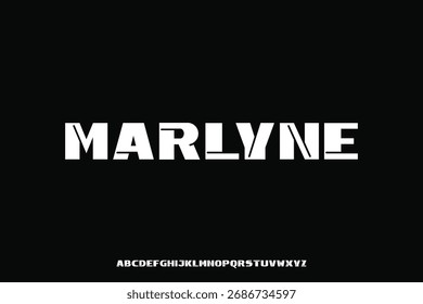 Display alphabet font vector design suitable for headline, poster, logo, magazine and many more