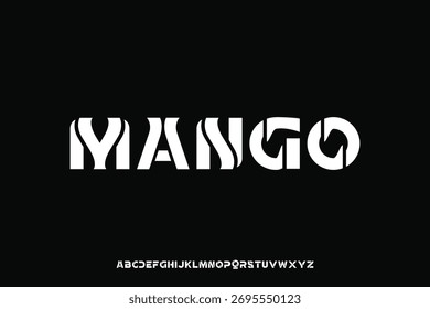 Display alphabet font vector design suitable for headline, poster, logo, magazine and many more