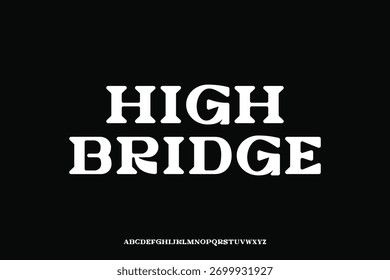 Exibir alfabeto fonte vetor design adequado para título, cartaz, logotipo, revista e muitos mais