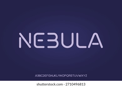 Diseño de Vector de fuente de alfabeto de visualización adecuado para titular, cartel, logotipo, revista y muchos más
