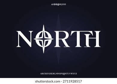 Diseño de Vector de fuente de alfabeto de visualización adecuado para titular, cartel, logotipo, revista y muchos más