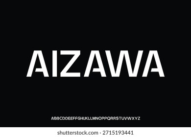 Diseño de Vector de fuente de alfabeto de visualización adecuado para titular, cartel, logotipo, revista y muchos más