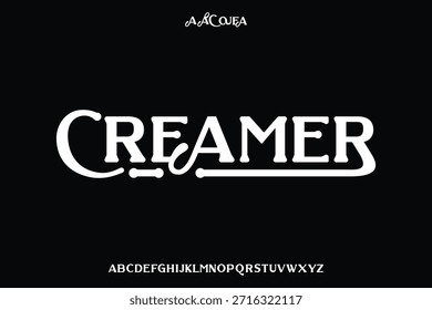 Diseño de Vector de fuente de alfabeto de visualización adecuado para titular, cartel, logotipo, revista y muchos más