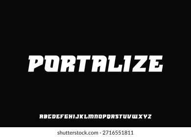 Diseño de Vector de fuente de alfabeto de visualización adecuado para titular, cartel, logotipo, revista y muchos más