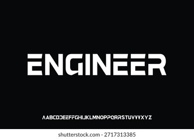 Diseño de Vector de fuente de alfabeto de visualización adecuado para titular, cartel, logotipo, revista y muchos más