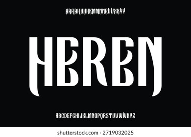 Exibir alfabeto fonte vetor design adequado para título, cartaz, logotipo, revista e muitos mais