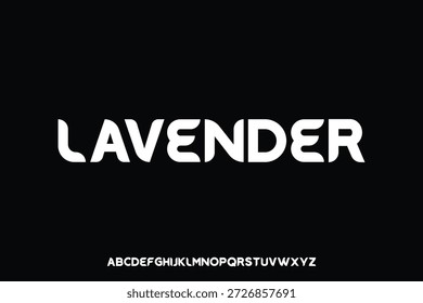 Diseño de Vector de fuente de alfabeto de visualización adecuado para titular, cartel, logotipo, revista y muchos más