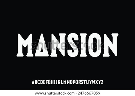Display alphabet font vector design suitable for headline, logo, poster, banner and more