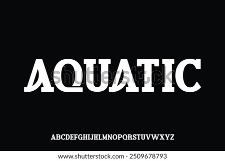 Display alphabet font vector design suitable for headline, poster, logo and many more
