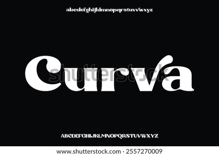 Display alphabet font vector design suitable for headline, poster, logo, magazine and many more