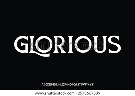 Display alphabet font vector design suitable for headline, poster, logo, magazine and many more