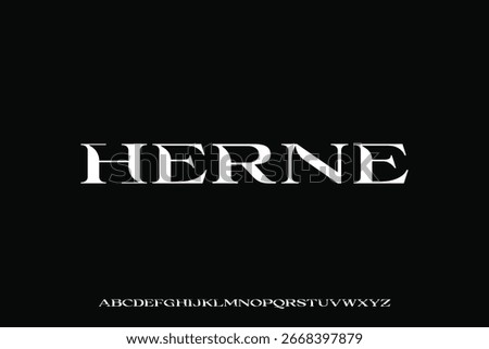Display alphabet font vector design suitable for headline, poster, logo, magazine and many more
