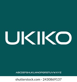 display alphabet font vector set