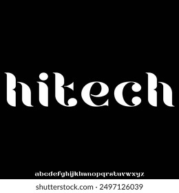 display alphabet font vector set