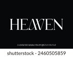Display alphabet font vector suitable for headline, logotype, poster design and many more
