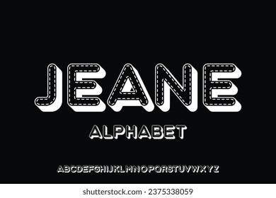 Display alphabet font vector suitable for headline, title, poster, and many more