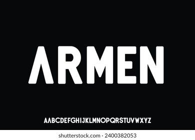 Display alphabet font vector suitable for headline, logo type and many more
