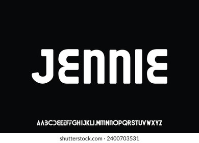 Display alphabet font vector suitable for headline, logo type and many more