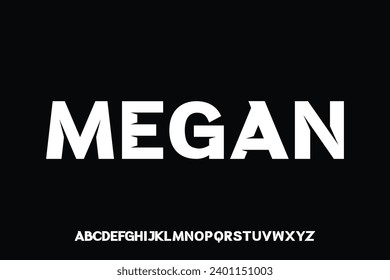 Schriftzeichen-Vektorgrafik anzeigen, geeignet für Schlagzeilen, Logo-Typen und viele mehr
