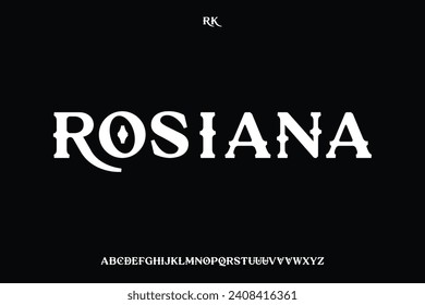 Display alphabet font vector suitable for headline, poster, album cover design, logo and more