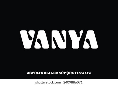 Display alphabet font vector suitable for headline, poster, album cover design, logo and more