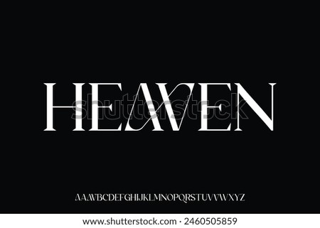 Display alphabet font vector suitable for headline, logotype, poster design and many more