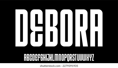 Display alphabet font vector typeface