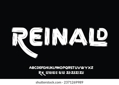 Display alphabet vector design suitable for headline, poster, cover and many more