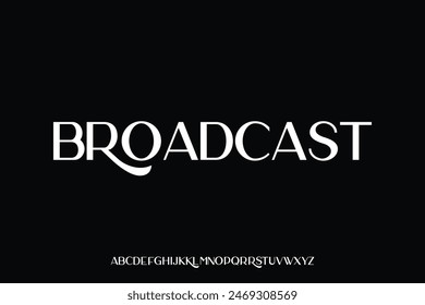 Display alphabet vector font design suitable for headline, poster, logo design and many more