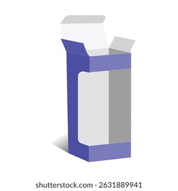 Display auto lock box 3D template, vector file