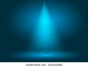 Display background with spotlight shining down