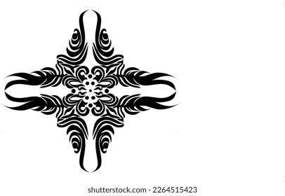 Mostrar arte geométrico elegante y negro