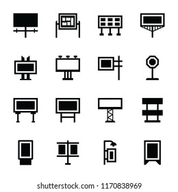 
Display board flat icons
