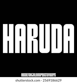 display bold alphabet font vector