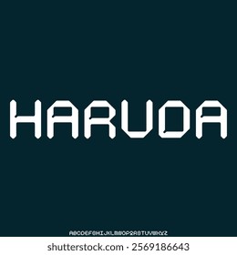 display bold alphabet font vector