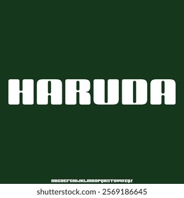 display bold alphabet font vector