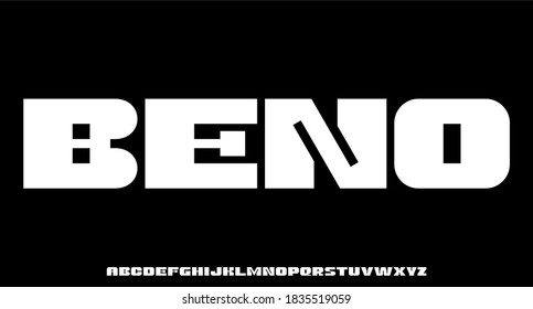 display bold font vector set