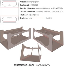 Box Packaging Template Dill Cut Vektorillustration anzeigen