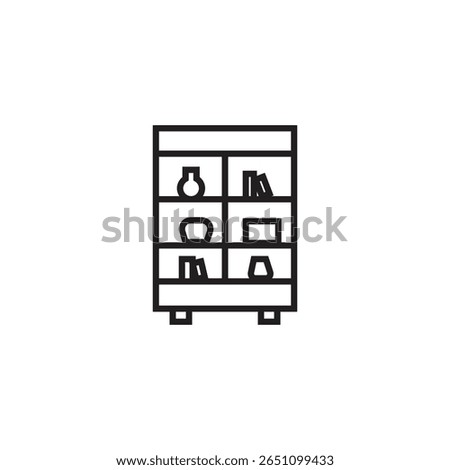 display cabinet icon illustration element design